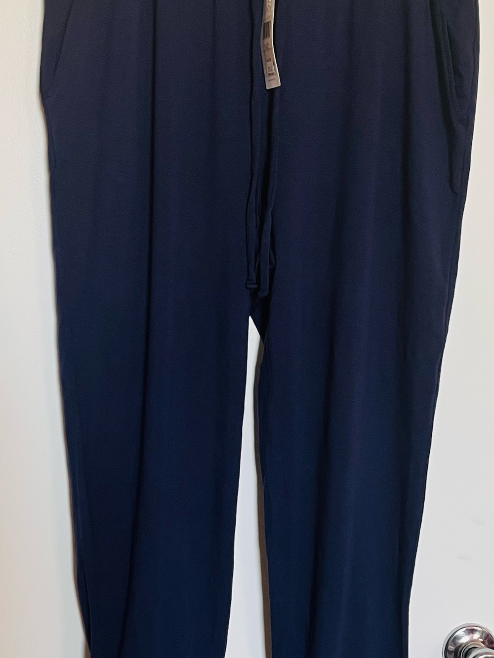 NWT Eileen Fisher Women’s Navy Drawstring Joggers Size XL